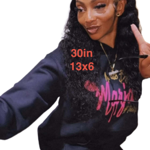 Mink Natural 30in Water Wave 13x6