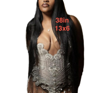 Mink Natural 38in Straight 13x6